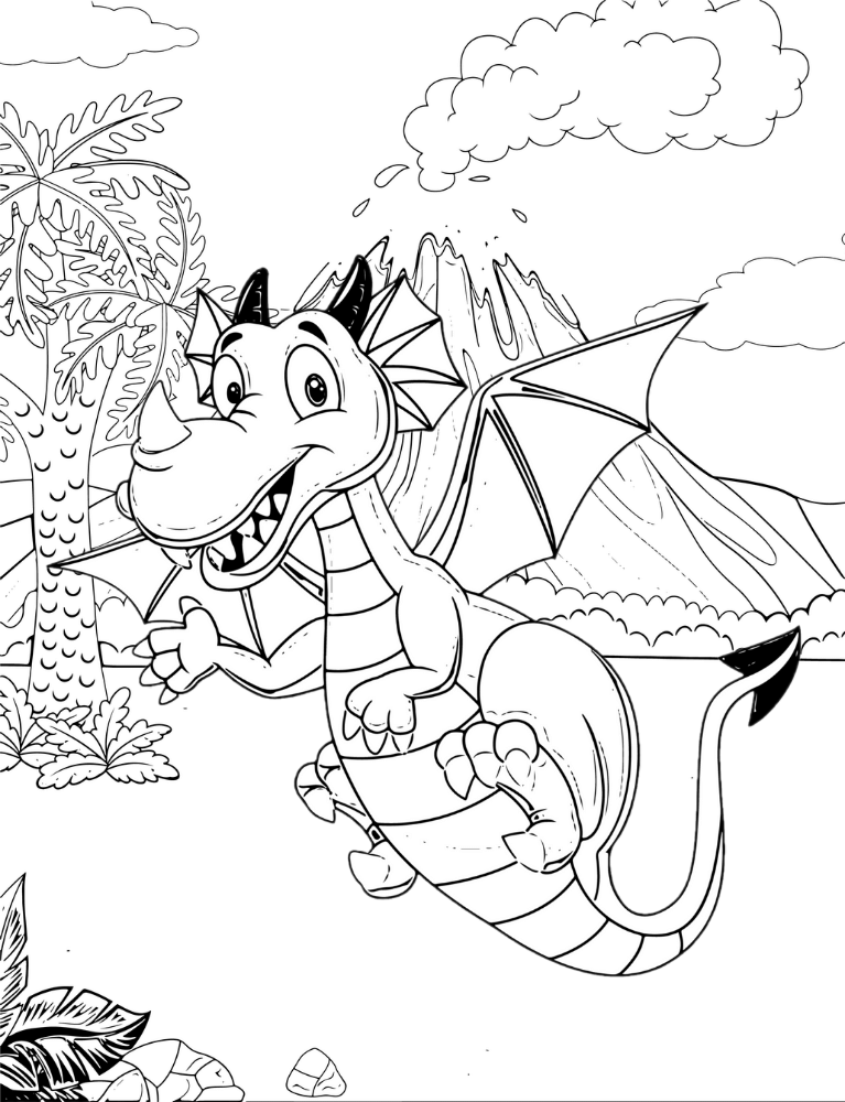 Baby Dragons Coloring Book Poster 11