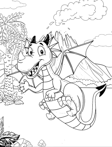 Baby Dragons Coloring Book Poster 11