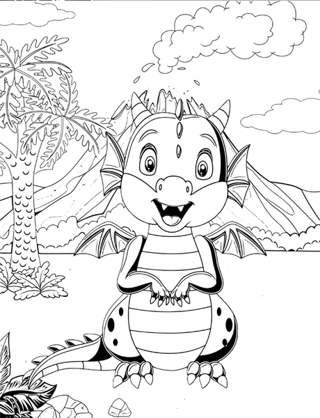 Baby Dragons Coloring Book Poster 15