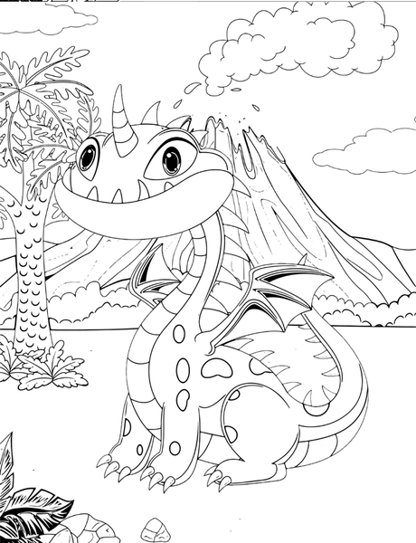 Baby Dragons Coloring Book Poster 19