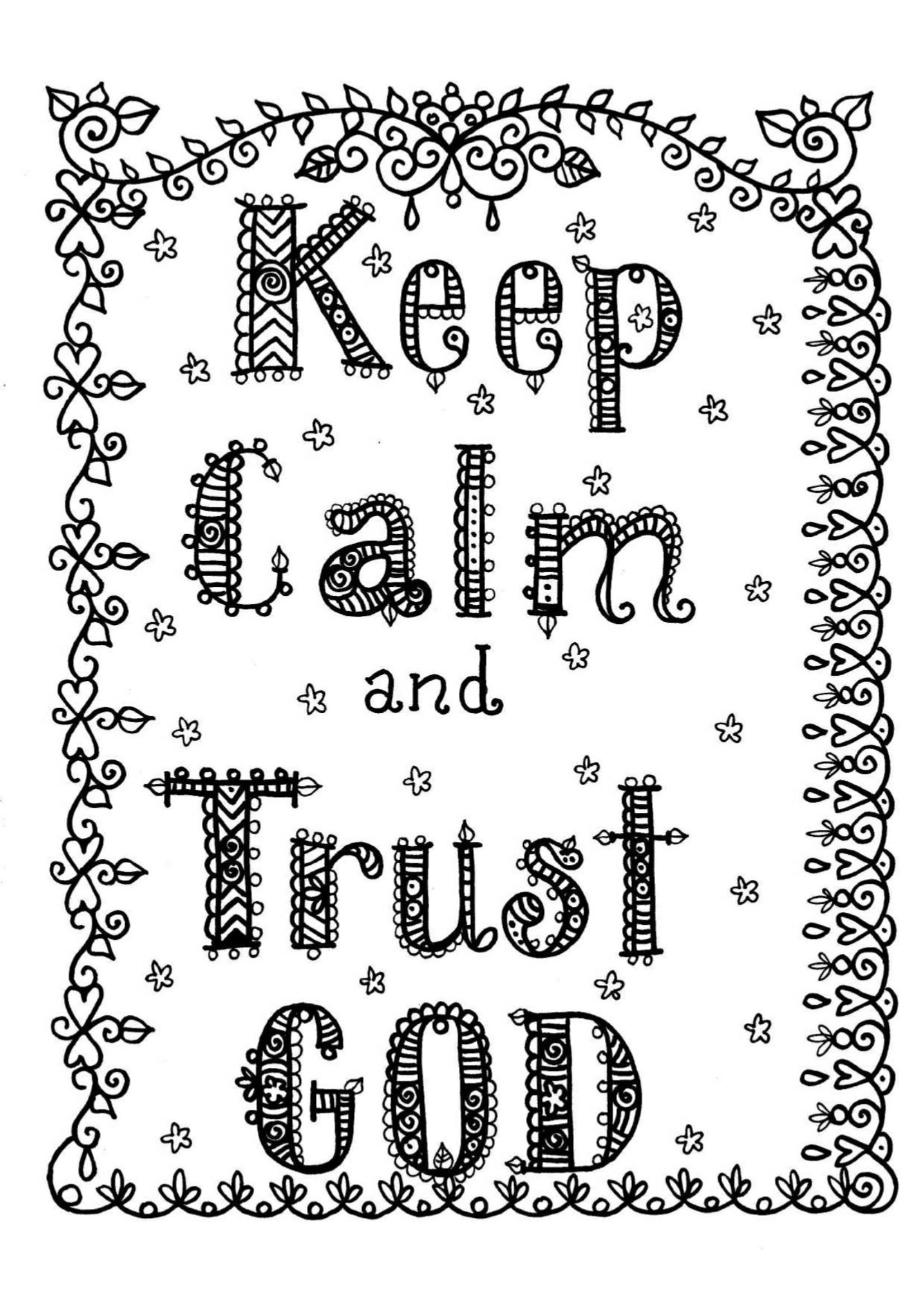 Keep Calm and Trust God