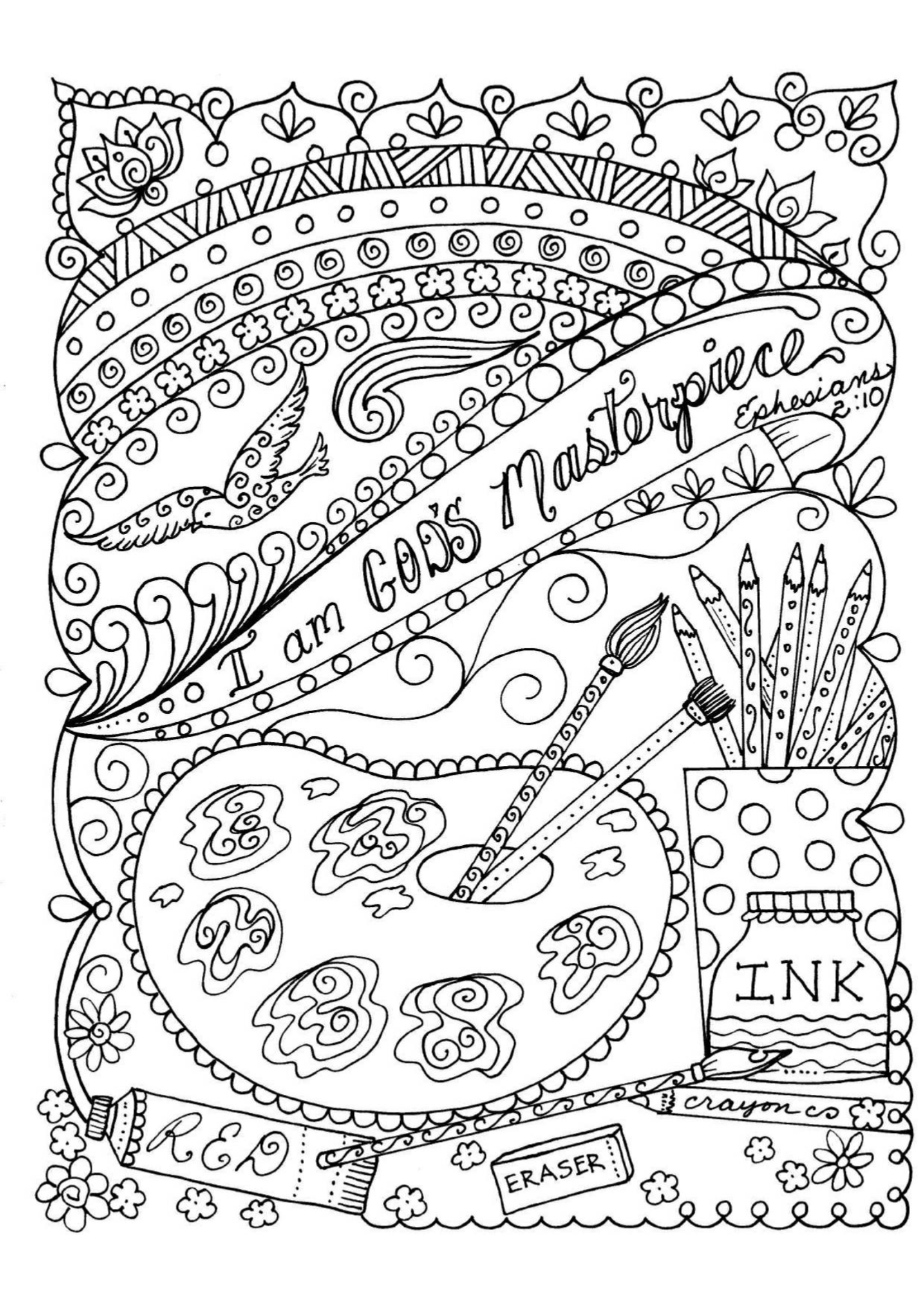 Faith Based Coloring Pages Poster 21