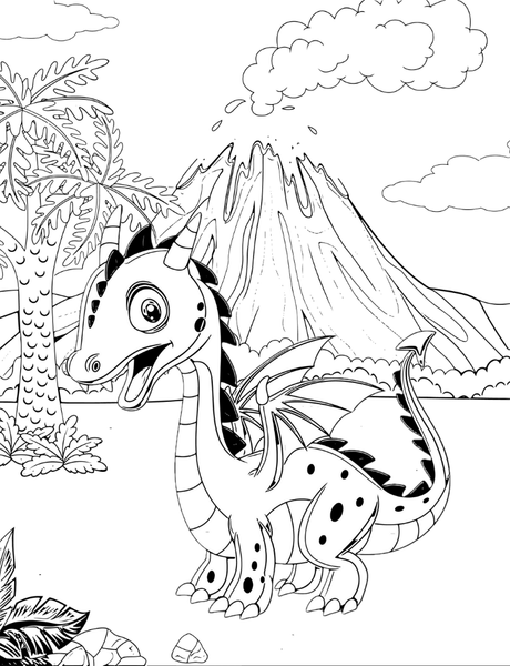 Baby Dragons Coloring Book Poster 21