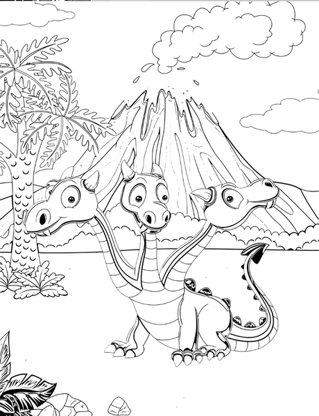 Baby Dragons Coloring Book Poster 27