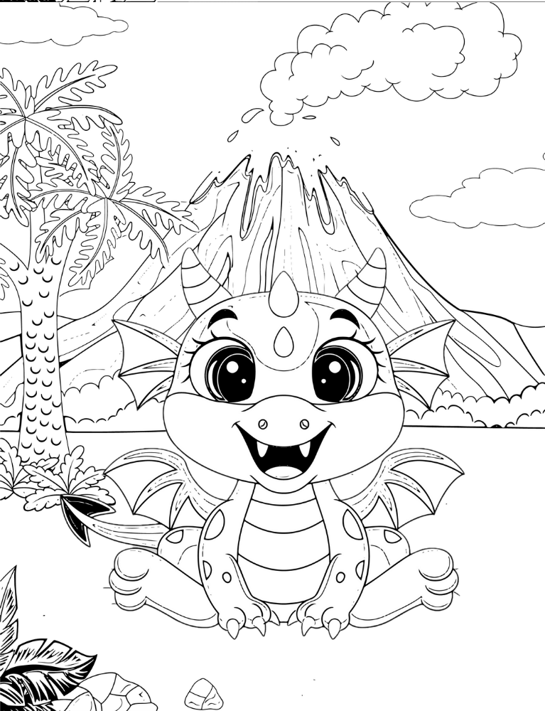 Baby Dragons Coloring Book Poster 29