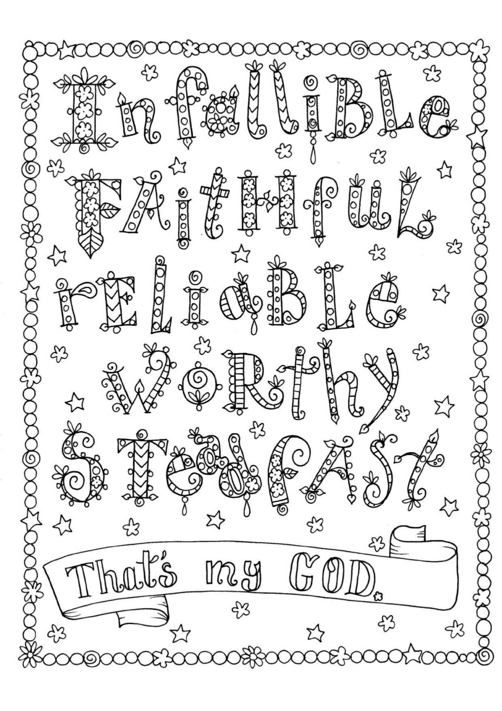 Faith Based Coloring Pages Poster 30