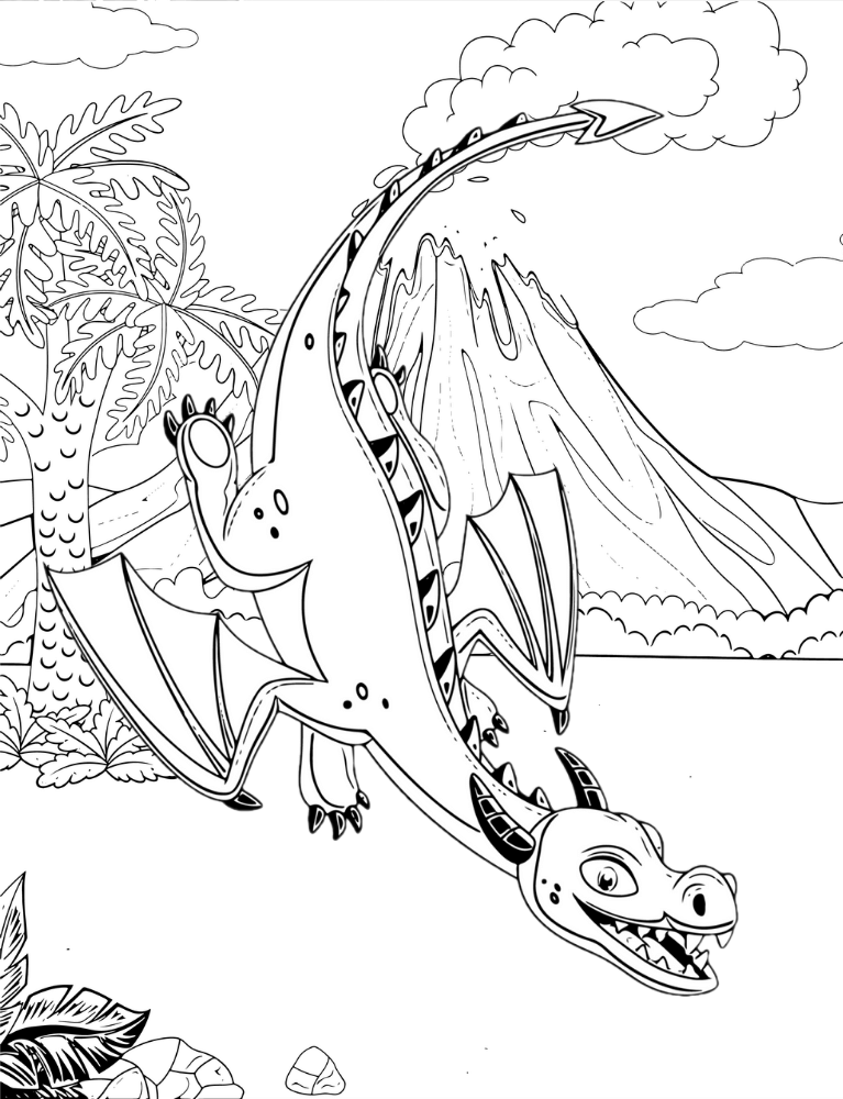 Baby Dragons Coloring Book Poster 33