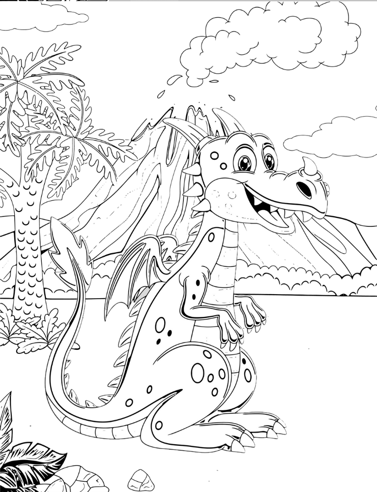 Baby Dragons Coloring Book Poster 37