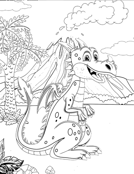 Baby Dragons Coloring Book Poster 37