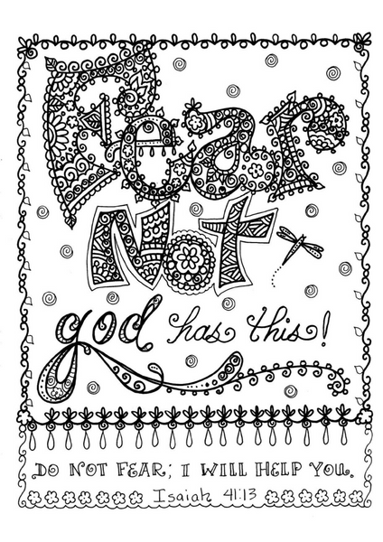 Faith Based Coloring Pages Poster 3