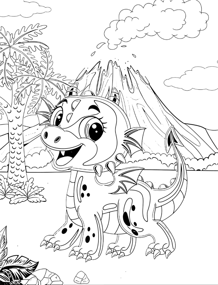 Baby Dragons Coloring Book Poster 41