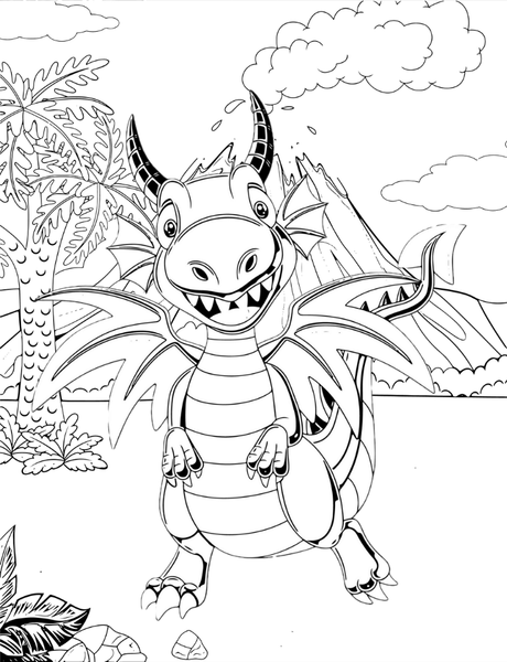 Baby Dragons Coloring Book Poster 43