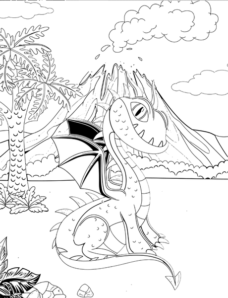 Baby Dragons Coloring Book Poster 45