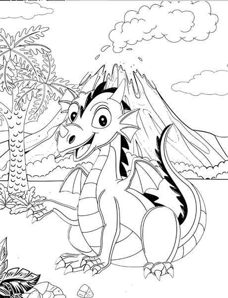 Baby Dragons Coloring Book Poster 47