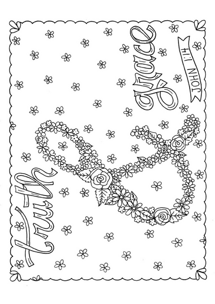 Faith Based Coloring Pages Poster 48