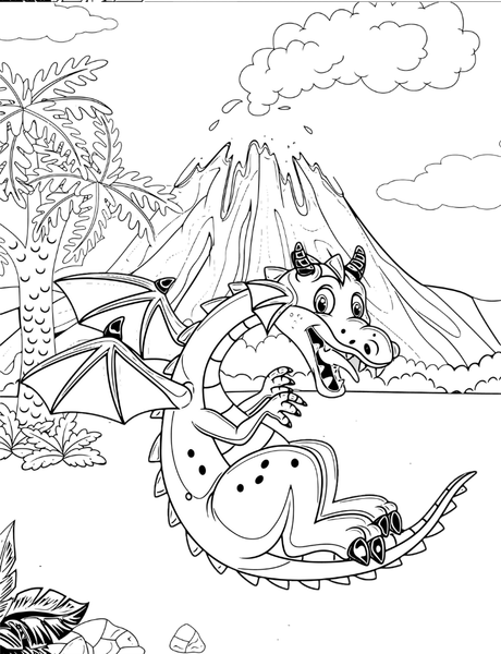 Baby Dragons Coloring Book Poster 49