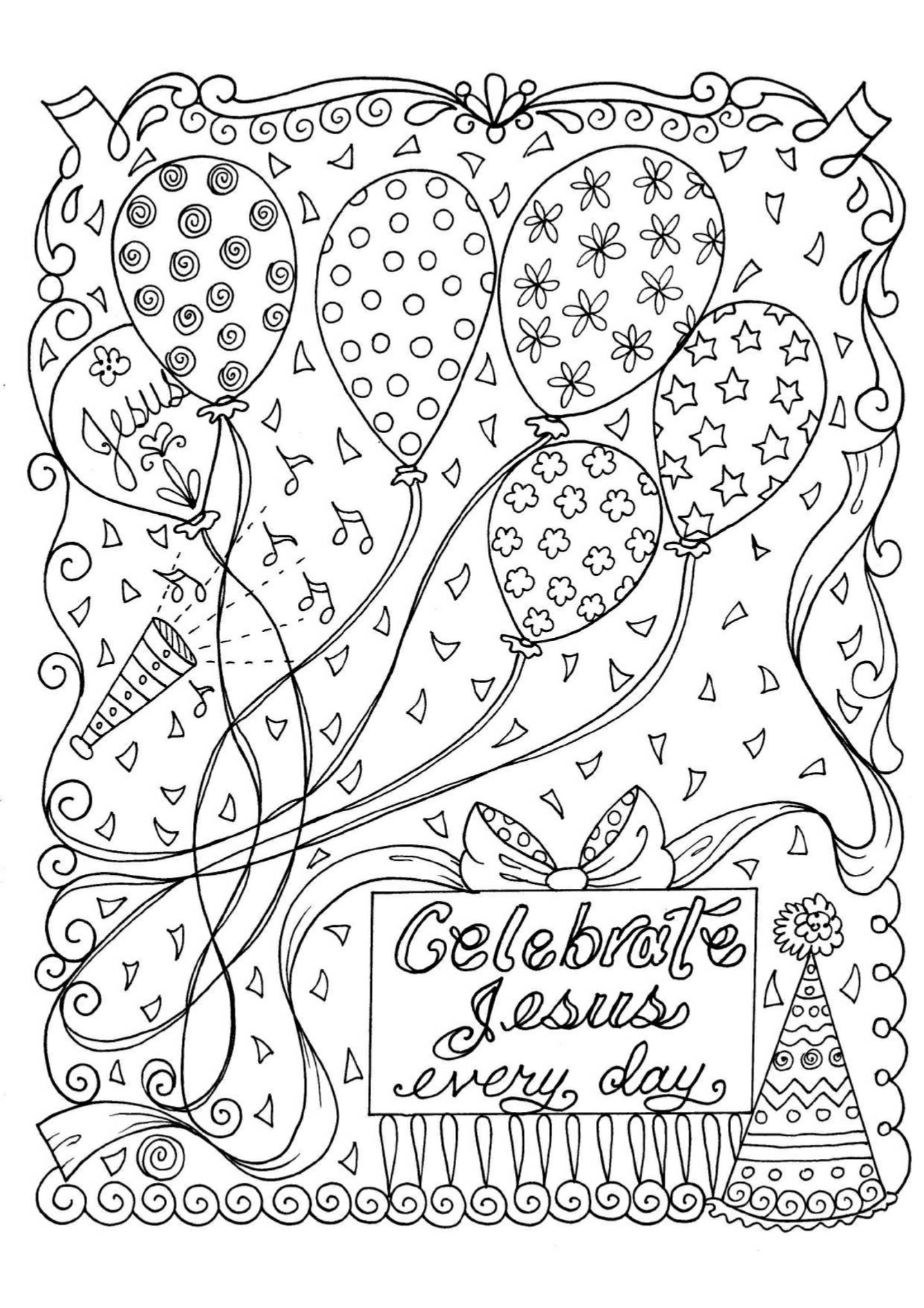 Faith Based Coloring Pages Poster 4