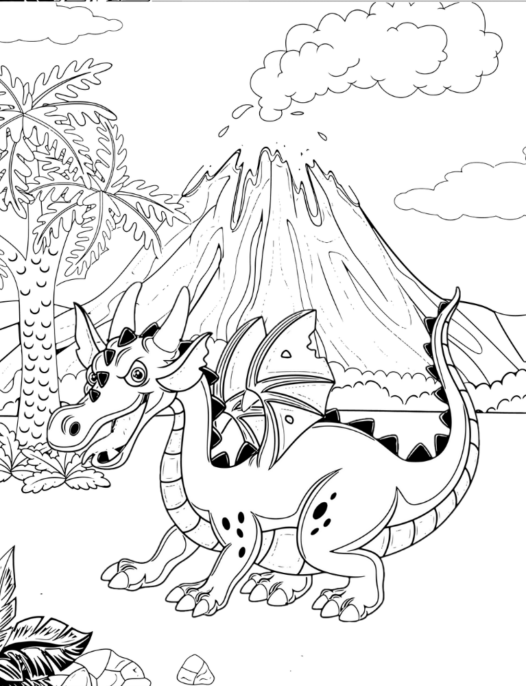 Baby Dragons Coloring Book Poster 7