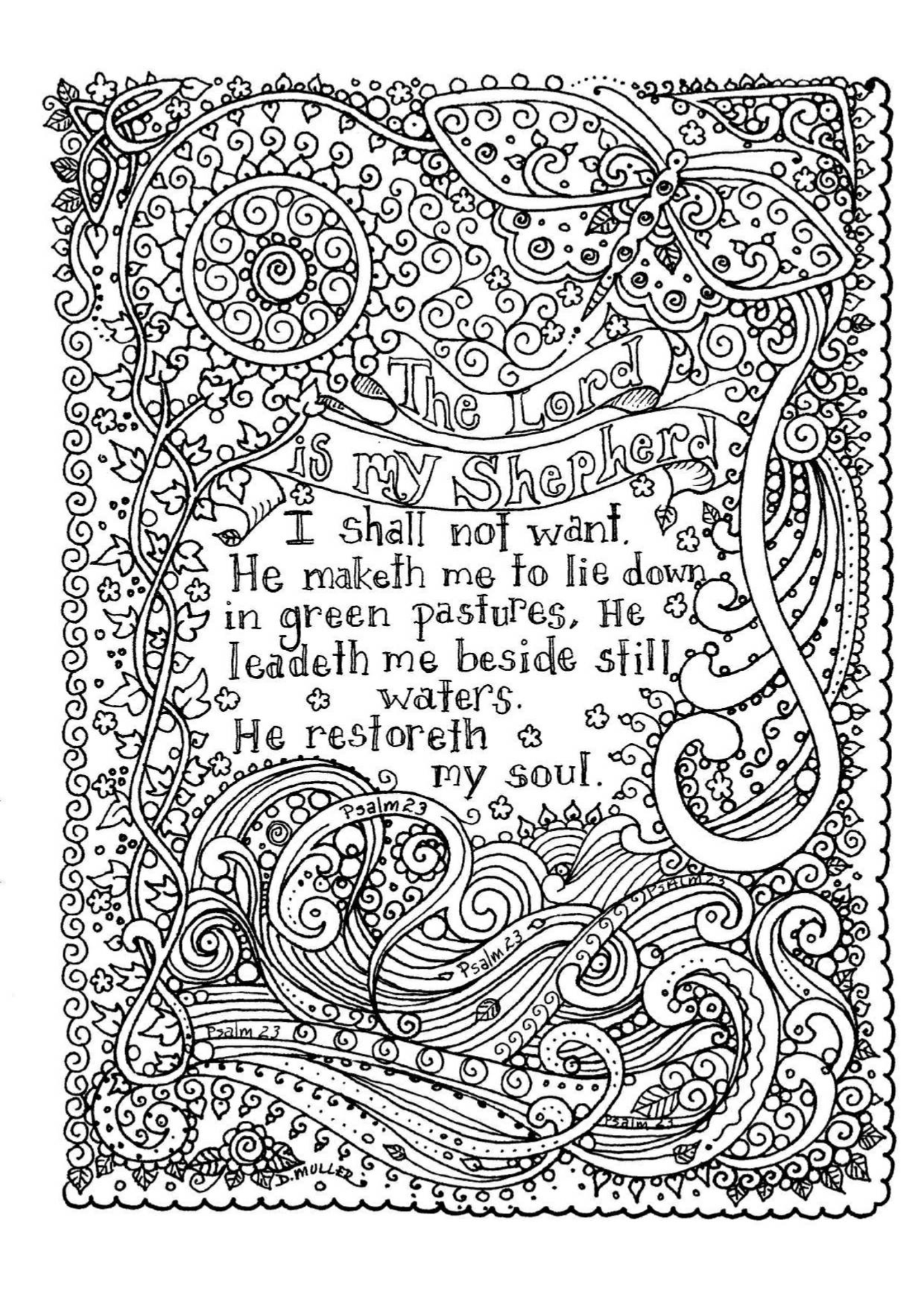 Faith Based Coloring Pages Poster 7