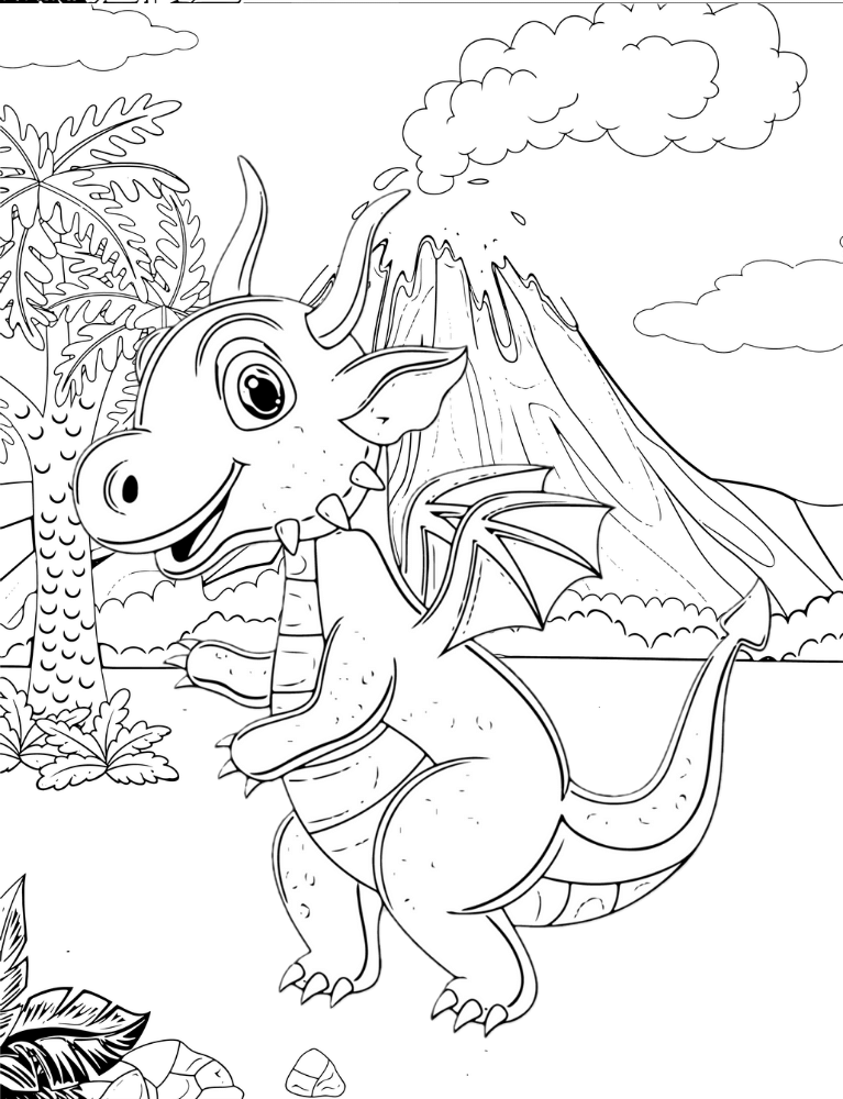 Baby Dragons Coloring Book Poster 9