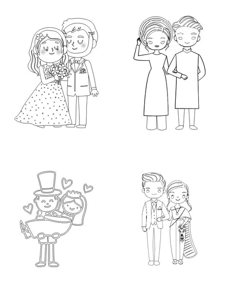 Kids Cute Wedding Couples Poster 3