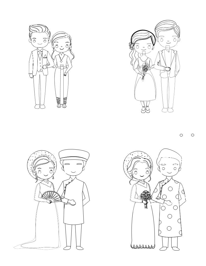 Kids Cute Wedding Couples Poster 5