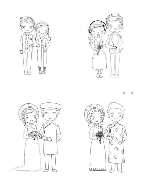 Kids Cute Wedding Couples Poster 5