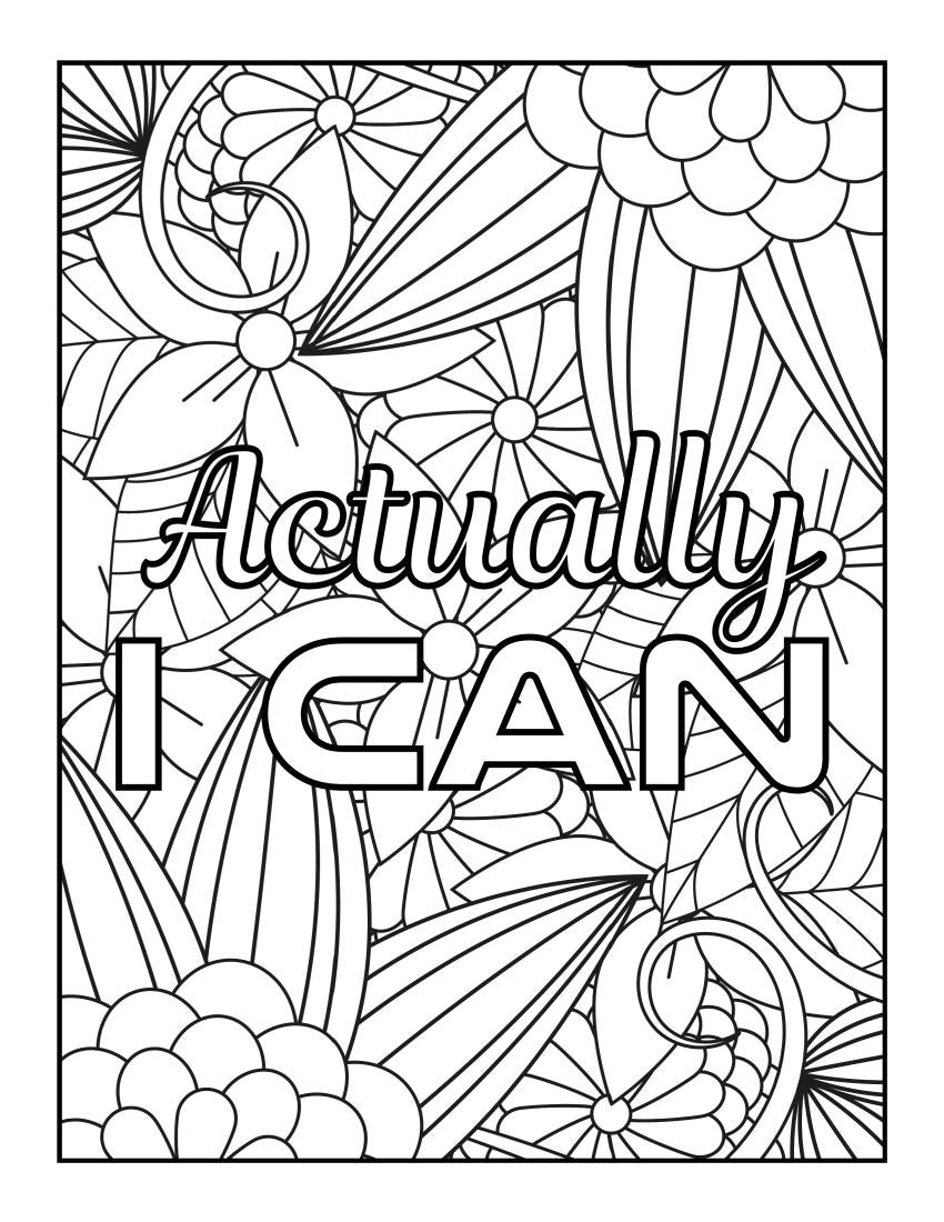 Women's Empowerment Poster - Actually I Can