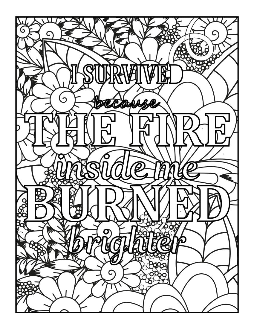 Fire Burned Brighter - Women's Empowerment Poster