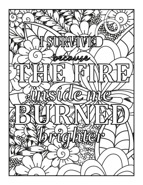 Fire Burned Brighter - Women's Empowerment Poster