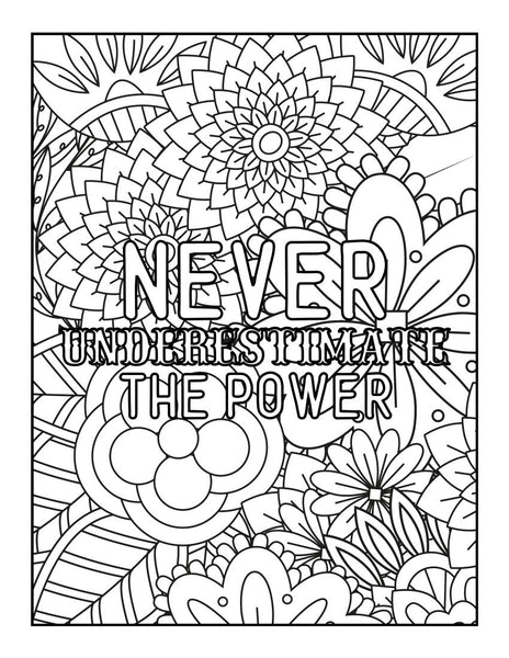 Never Understimate the Power - Women's Empowerment Poster