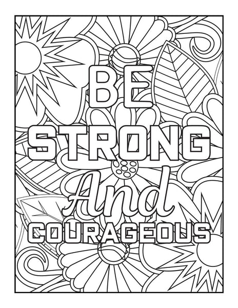 Be Strong and Courageous Women's Empowerment Poster